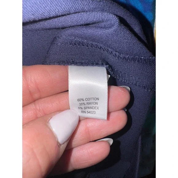 Banana Republic Petite Navy Blue Royal Blue Sheath Dress Size 6P - Picture 8 of 8